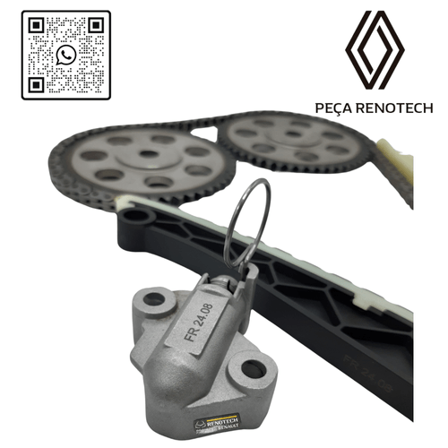 130C16661R KIT CORRENTE DE DISTRIBUICAO + POLIAS 1.0 12V B4D KWID RN 16661R-P -3-